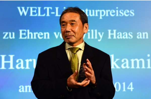 The author Haruki Murakami uses cooking, food, and restaurants as major plot devices in his stories. (John MacDougall/AFP/Getty Images)