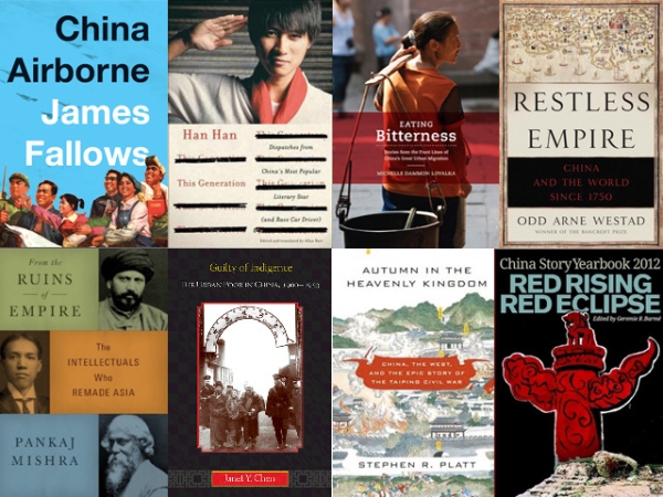 Some of the books on China from 2012 that caught the attention of journalist Ian Johnson and historian Jeffrey Wasserstrom. (Asia Society)