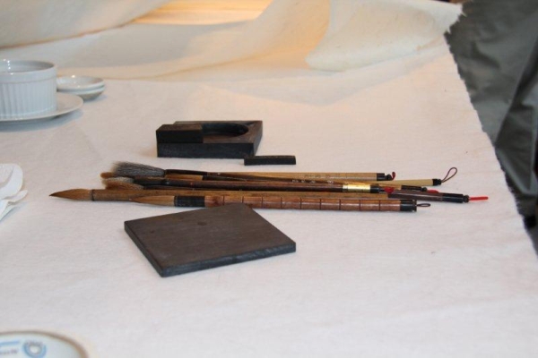 Chinese brushes. (Lainey Yang/Asia Society)