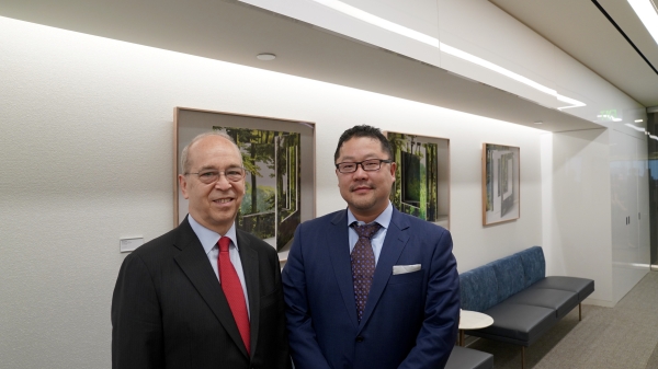 Danny Russel with Akira Shiraishi, Partner at Capital Group