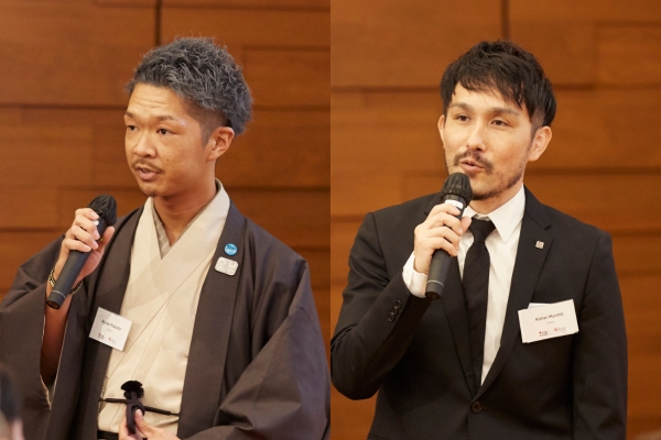 Contest finalists, Mr. Ryuta Fukuda and Mr. Kohei Murata