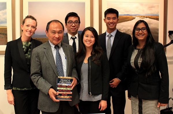 ASNC hosted scholar Francis Fukuyama on October 23 along with other experts to discuss his new book, "Political Order and Political Decay."