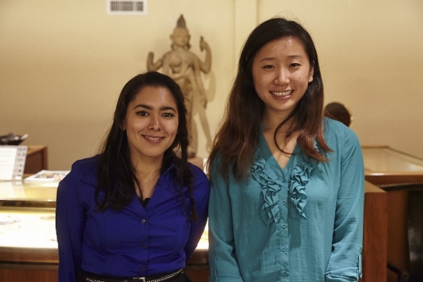 ASNC Volunteers and San Francisco State University students Erica Zamor and Emily Fang 
