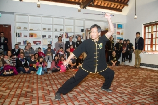 The martial arts master showcased his kung fu skills during the Martial Arts Demonstration and Workshop.