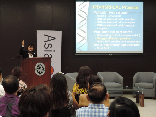 Asia 21 Young Leader & UP-NSRI-DAL Head Dr. Cora de Ungria on genetics and social dialogue