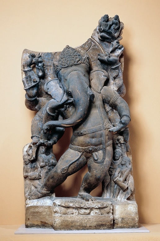 The Hindu deity Ganesh (also known as Ganesha) is widely regarded as the lord of letters and learning and the remover of obstacles. He is shown here in a statue from Asia Society&apos;s Rockefeller Collection. (Ganesha. India, Uttar Pradesh. 8th century. Sandstone. Asia Society, New York: Mr. and Mrs. John D. Rockefeller 3rd Collection, 1979.13)