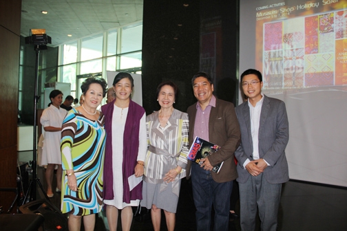 (L-R) OCSP President Erlinda Panlilio, May Huang, Rita Tan, Ambeth Ocampo, Qinghua Huang