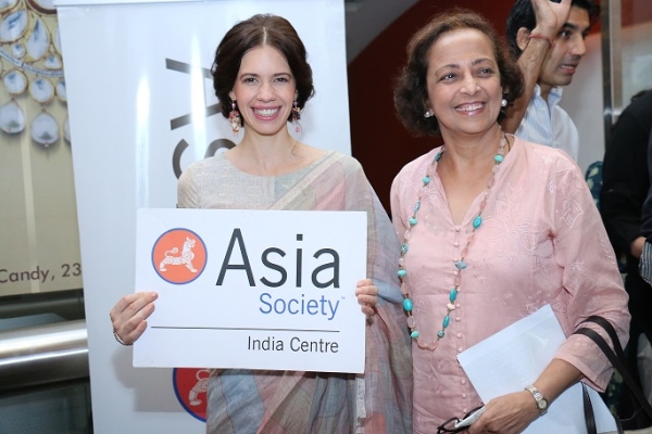 (L to R): Kalki Koechlin, actress; Bunty Chand, Executive Director, Asia Society India Centre