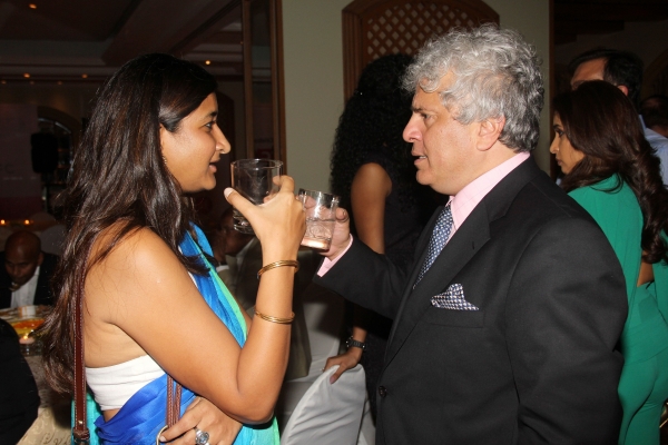 Author of "The Music Room" Namita Devidayal (L) and columnist Suhel Seth (R). (Asia Society India Centre)