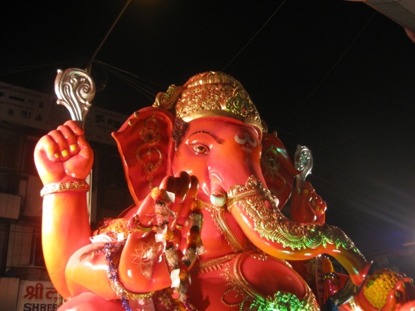 Ganesh in all his glory in Mumbai in mid-September, 2010. (Komal Hiranandani/Asia Society India Centre)