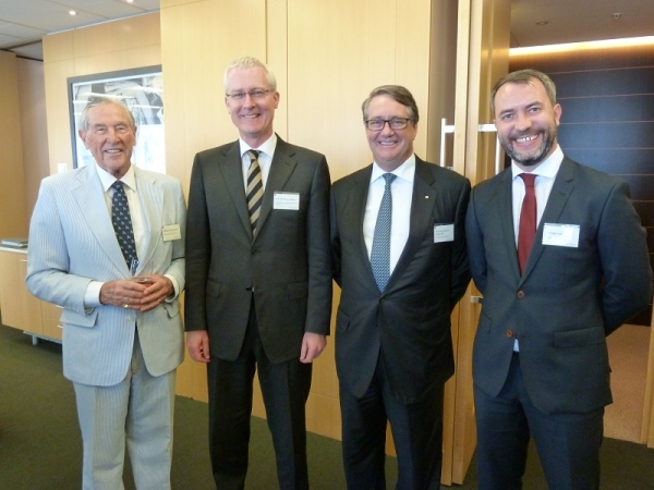 Richard Woolcott AC, Asia Society Australia; HE Mr Bruce Miller; the Hon Warwick Smith AM, Asia Society Australia; and Philipp Ivanov, CEO, Asia Society Australia