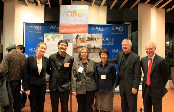 Panelists with Asia Society staff.