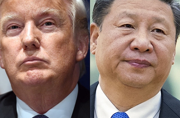U.S. President Donald Trump (L) and Chinese President Xi Jinping.