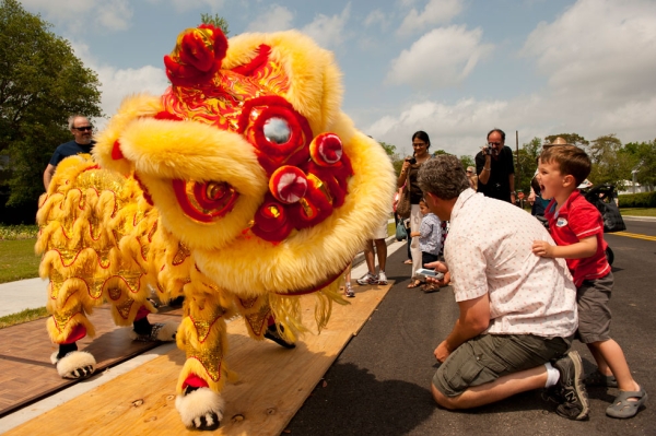 Lee’s Golden Dragon opens Sunday’s festivities with a thrilling Chinese Lion Dance (Jeff Fantich).