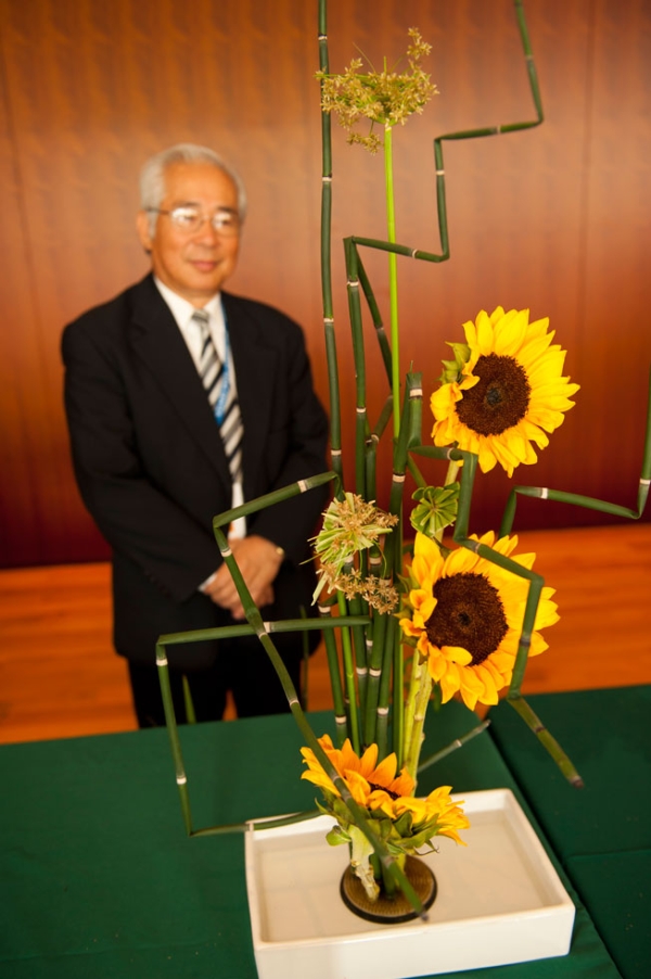 The Ohara School of Ikebana creates intriguing Japanese flower arrangements (Jeff Fantich).