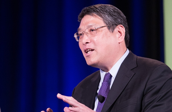 NYU Shanghai Chancellor Yu Lizhong at the 2015 National Chinese Language Conference in Atlanta. (Ben Kornegay/ProgressiveImagesPhoto)