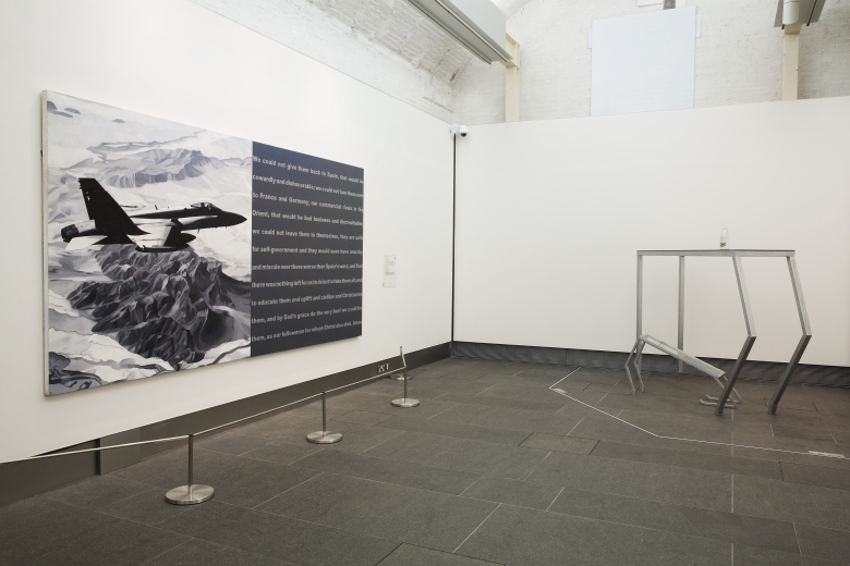 Installation view of No Country.
