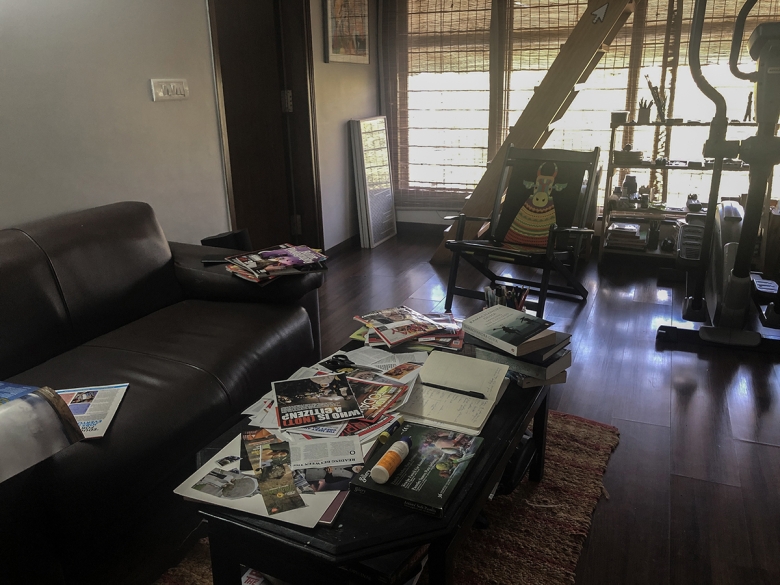Vibha Galhotra makeshift studio