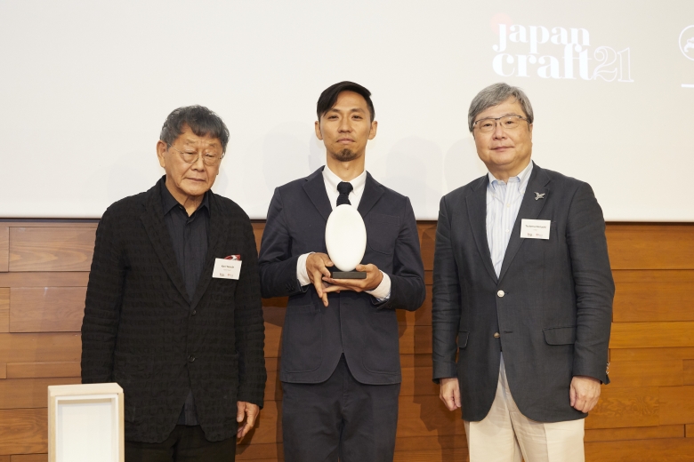 Ronnie Prize winner, Mr. Tstutsumi, with Mr. Yasuda and Mr. Horiuchi