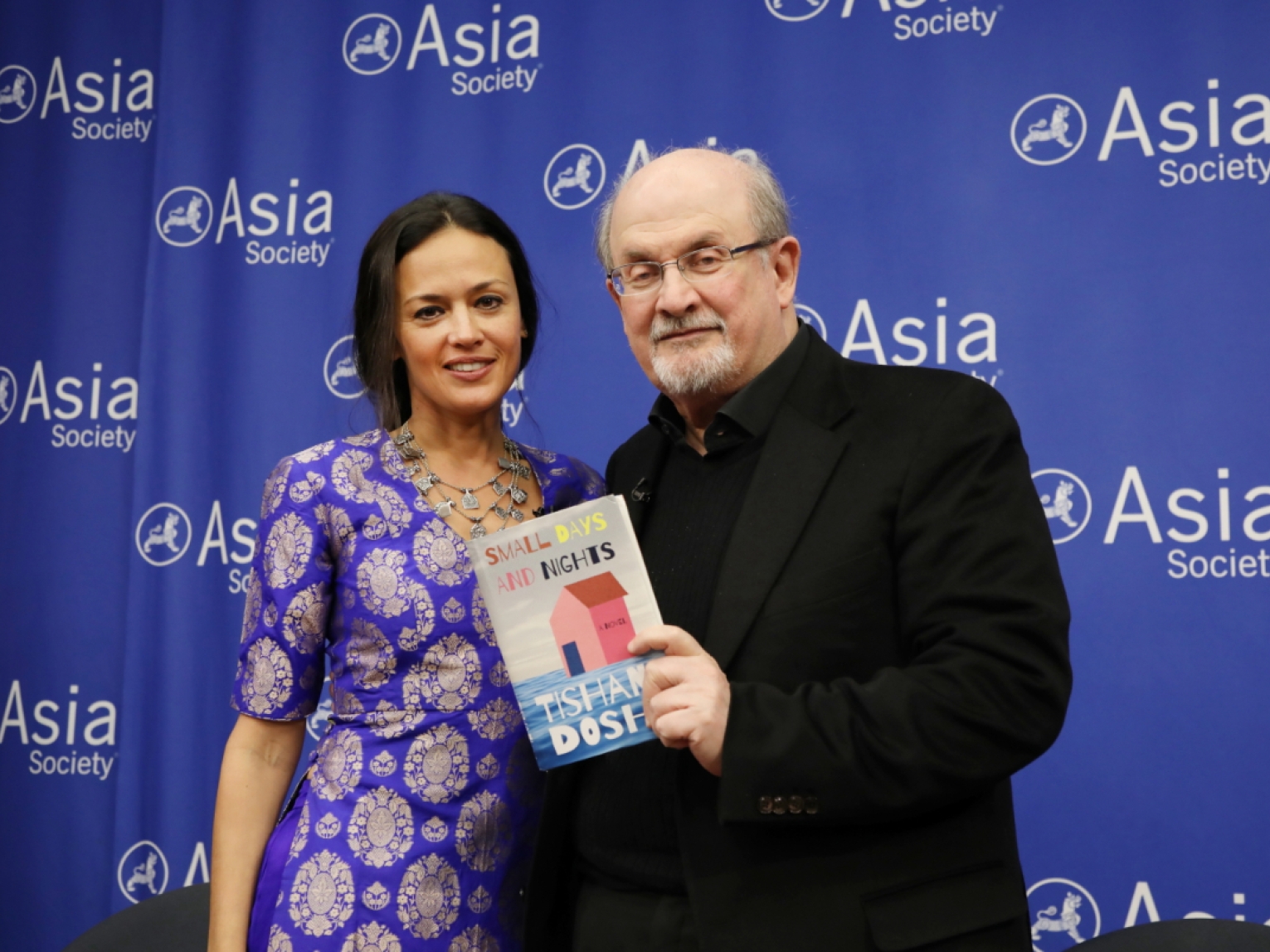 Tishani Doshi and Salman Rushdie
