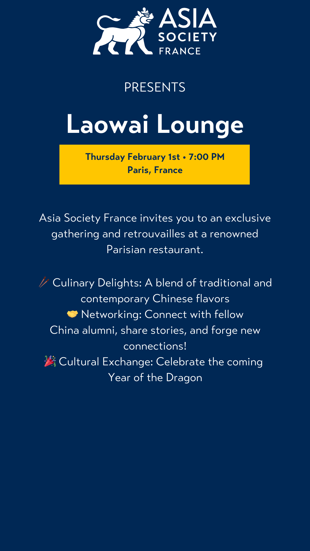 Laowai lounge flyer