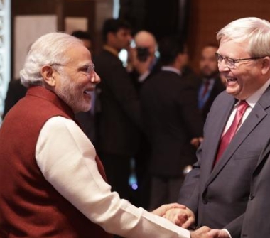 Narendra Modi and Kevin Rudd