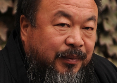 Chinese artist Ai Weiwei in the courtyard of his home in Beijing on Nov. 7, 2010. (Peter Parks/AFP/Getty Images)