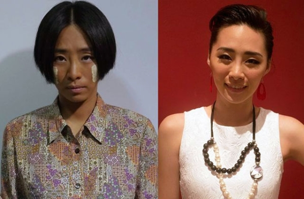 Actress Wu Ke-Xi, in character (L) and out (R). (Courtesy Wu Ke Xi)